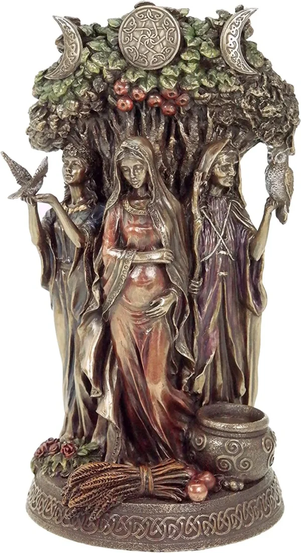 Figura Maiden, Madre, Crone en Bronce
