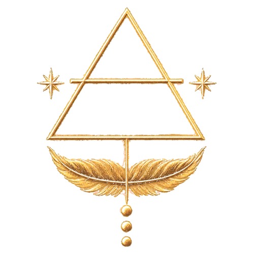 Símbolo dorado del elemento Aire