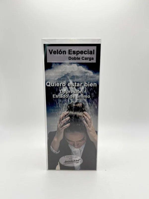 Velón con aceite para ungir Quiero Estar Bien para peticiones de claridad mental