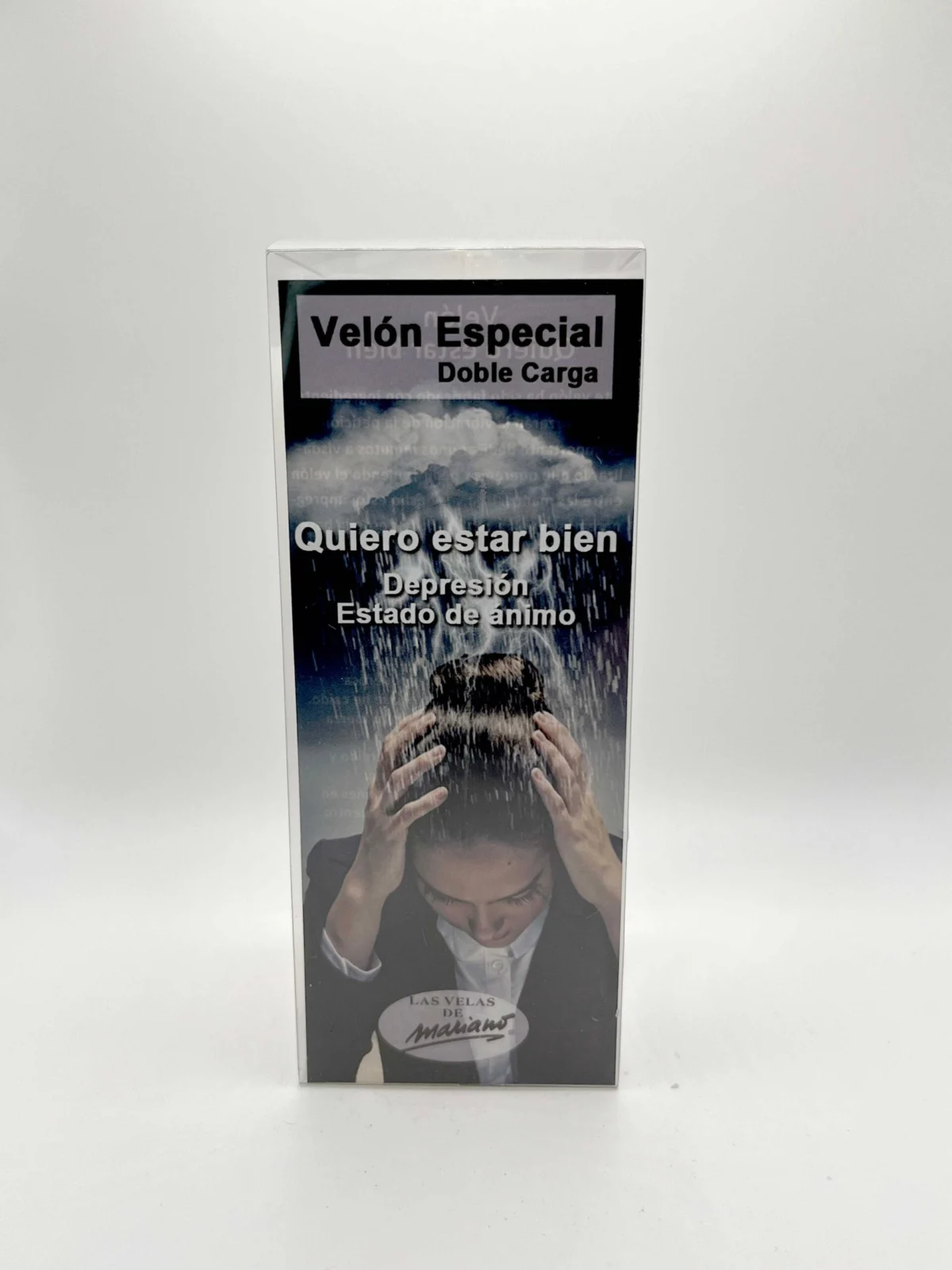 Velón con aceite para ungir Quiero Estar Bien para peticiones de claridad mental