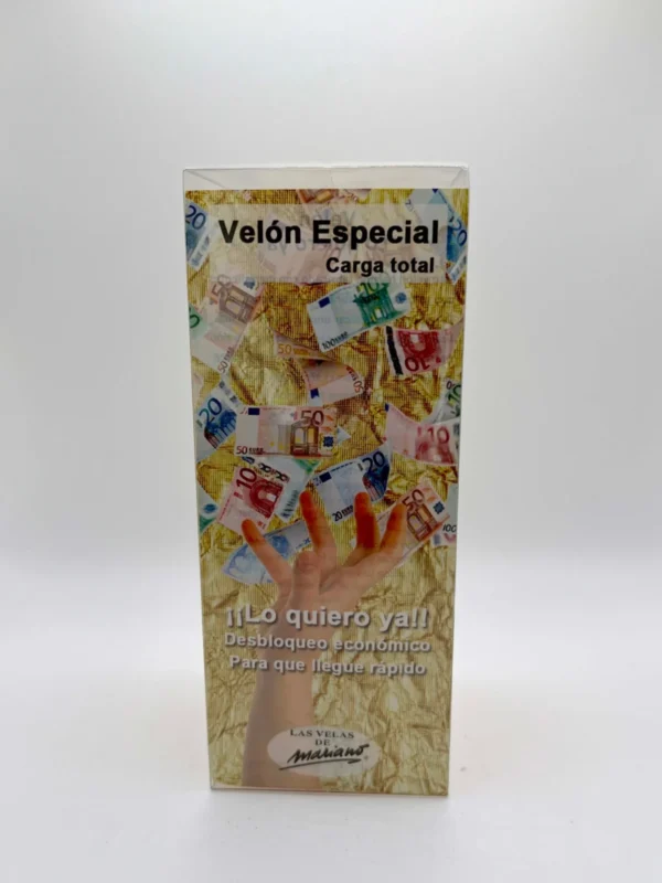 Velón Doble Carga Lo Quiero Ya! para la atracción económica